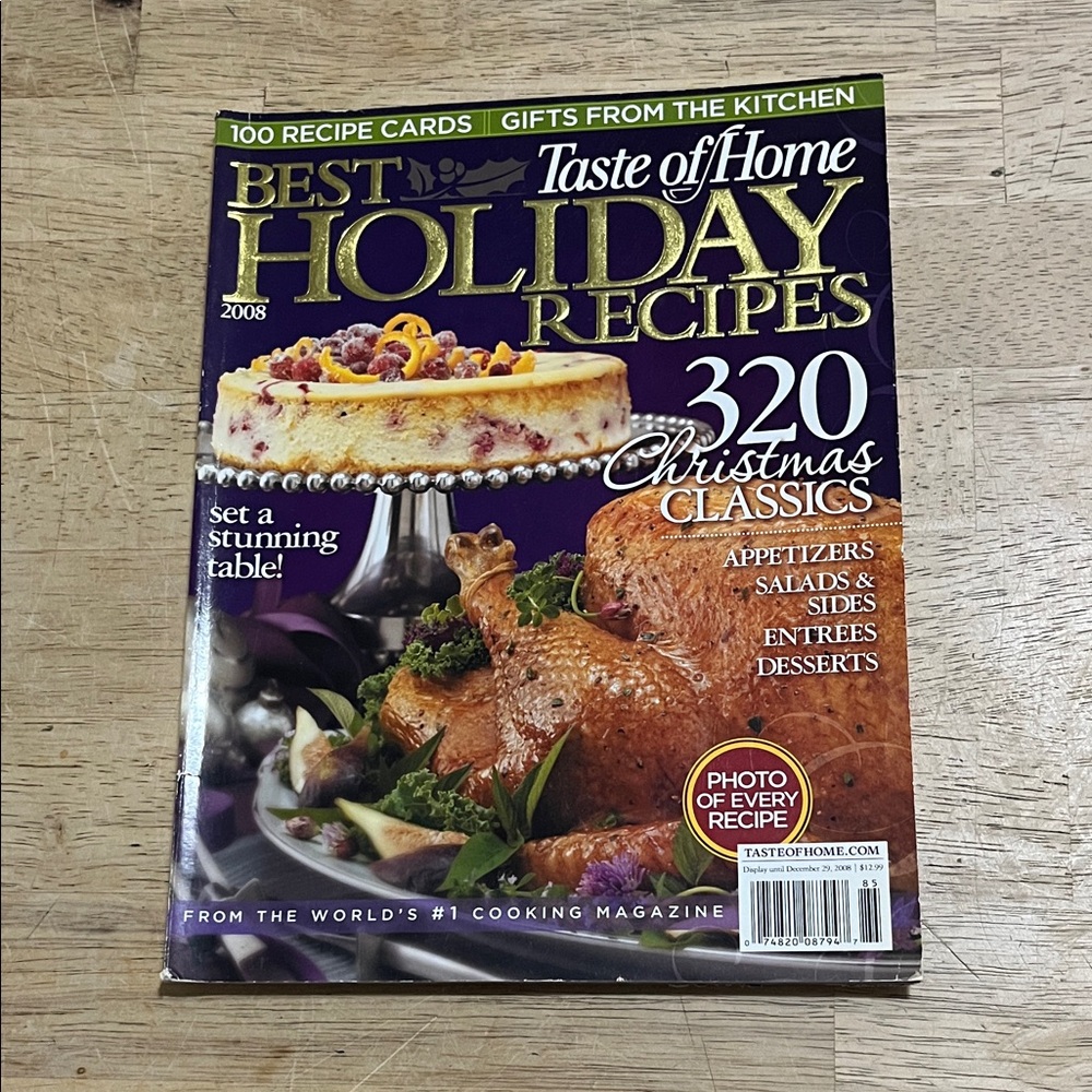 Taste of Home Best Holiday Recipes 2008 Magazine